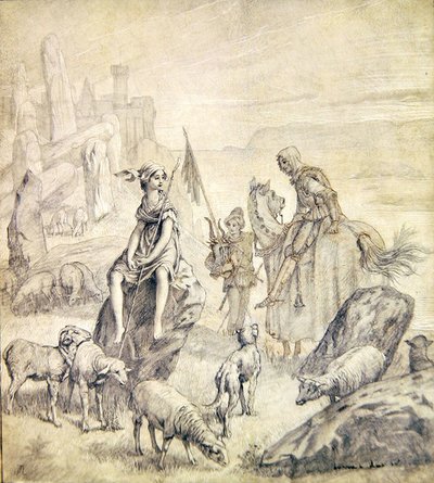 Die Frau des Kreuzfahrers, aus einer bretonischen Ballade von James Jacques Joseph Tissot