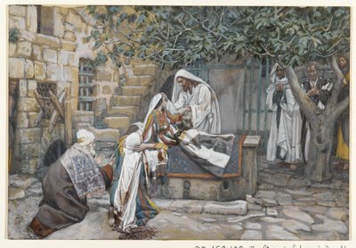 Die Tochter des Jairus, Illustration aus Das Leben unseres Herrn Jesus Christus von James Jacques Joseph Tissot