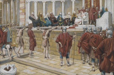Das Urteil auf dem Gabbatha, Illustration aus Das Leben unseres Herrn Jesus Christus, 1886-94 von James Jacques Joseph Tissot