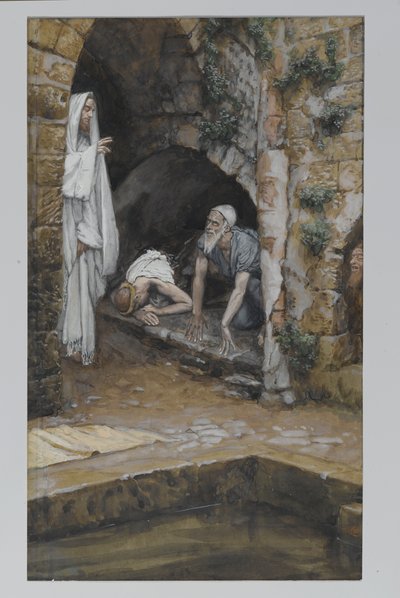 Der Mann mit einer Gebrechlichkeit, Illustration aus Das Leben unseres Herrn Jesus Christus von James Jacques Joseph Tissot