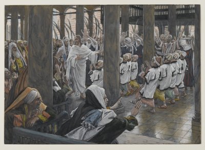 Die Prozession im Tempel, Illustration aus Das Leben unseres Herrn Jesus Christus, 1886-94 von James Jacques Joseph Tissot