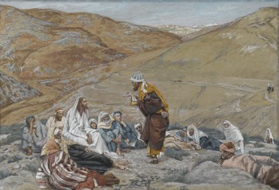 Der Schriftgelehrte stand auf, um Jesus zu versuchen, Illustration aus Das Leben unseres Herrn Jesus Christus, 1886-94 von James Jacques Joseph Tissot