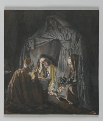 Zwei oder drei versammelt in meinem Namen, Illustration aus Das Leben unseres Herrn Jesus Christus von James Jacques Joseph Tissot