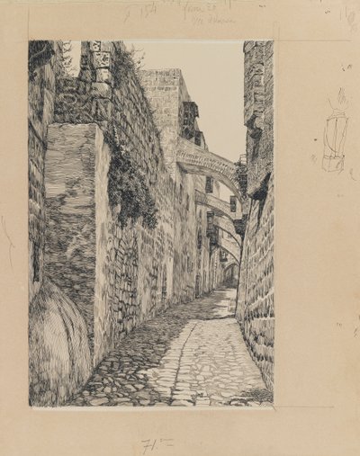 Via Dolorosa, Jerusalem, Illustration aus Das Leben unseres Herrn Jesus Christus von James Jacques Joseph Tissot