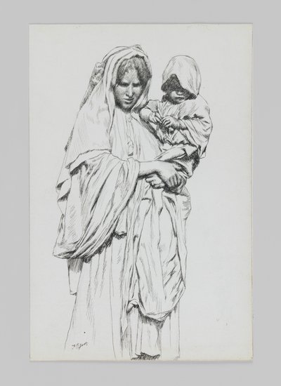 Frau und Kind von Jericho, Illustration aus Das Leben unseres Herrn Jesus Christus von James Jacques Joseph Tissot