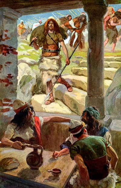 David kehrt zu Achisch zurück von James Jacques Joseph after Tissot