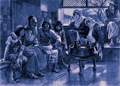 Hiob und seine Familie von James Jacques Joseph after Tissot