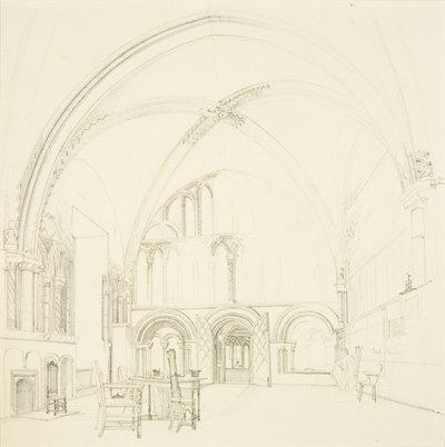 Innenraum des Kapitelsaals der Kathedrale von Bristol von James Johnson