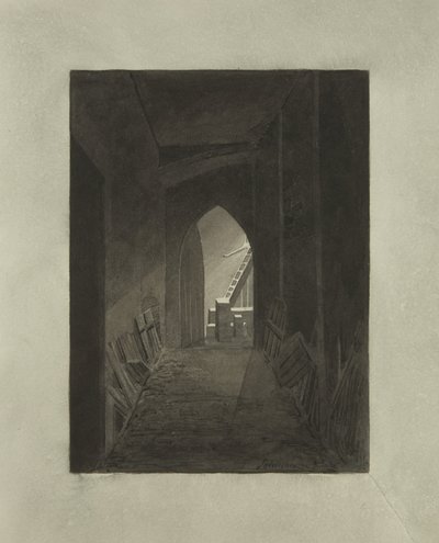 Vermutete Krypta der Kirche, die früher an der Ecke von High Street und Wine Street stand von James Johnson