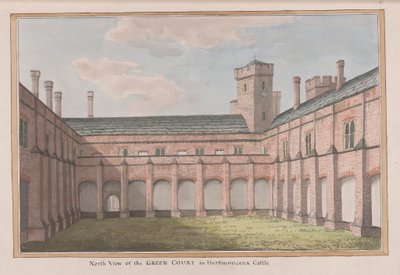 Herstmonceux Castle, East Sussex: Nordansicht des Grünen Hofes von James Lambert  of Lewes