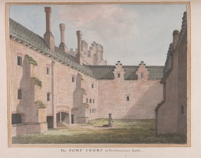 Herstmonceux Castle, East Sussex: Der Pump Court von James Lambert  of Lewes