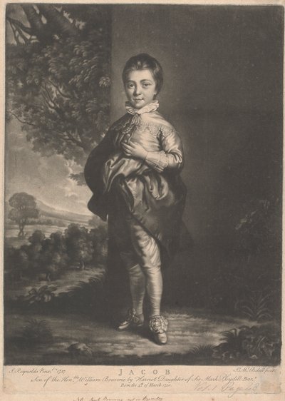 Jacob, Sohn des ehrenwerten William Bouverie von James McArdell