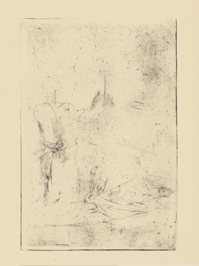 [76] Eindrücke von annullierten Platten von Whistler - [Sitzende Figur] von James Abbott McNeill Whistler