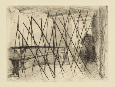 Eindrücke von annullierten Platten von Whistler - Der Geizhals von James Abbott McNeill Whistler