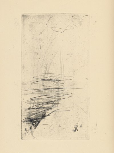 [76] Eindrücke von stornierten Platten von Whistler - [Junge Frau, die auf der Couch liegt] von James Abbott McNeill Whistler