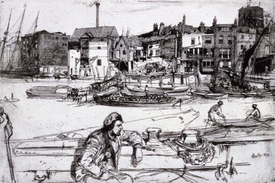 Black Lion Wharf von James McNeill Whistler