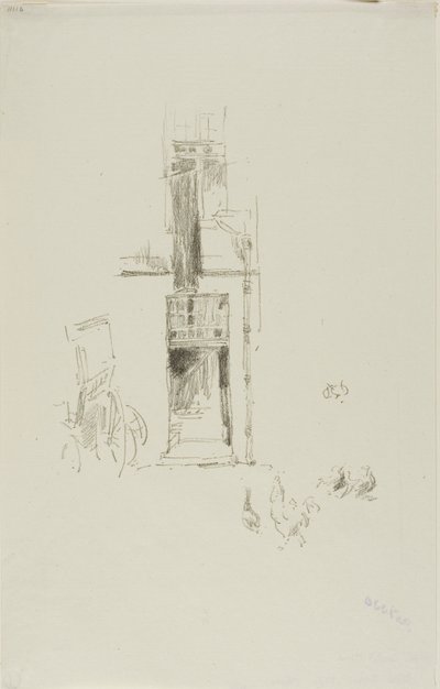 Hähne und Hennen, Hôtel Colbert von James McNeill Whistler