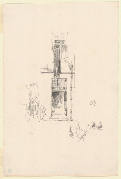 Hähne und Hennen, Hôtel Colbert von James McNeill Whistler
