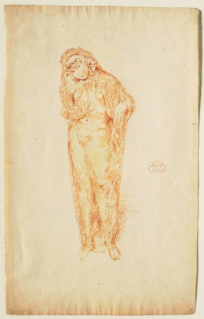 Drapierte Figur, stehend von James McNeill Whistler