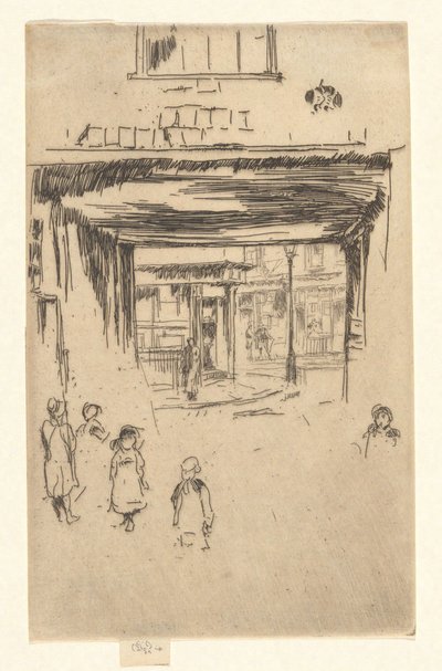 Drury Lane, aus dem Zweiten Venedig-Set (Ein Satz von sechsundzwanzig Radierungen) von James McNeill Whistler