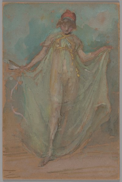 Grün und Blau: Die Tänzerin von James McNeill Whistler