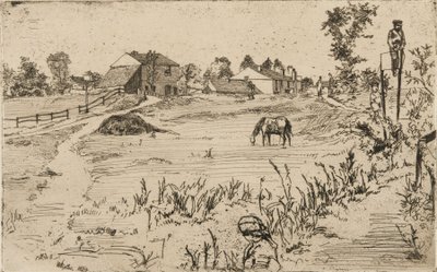 Landschaft mit Pferden von James Abbott McNeill Whistler
