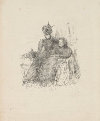 Mutter und Tochter [Die kranke Mutter] von James McNeill Whistler