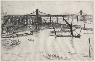 Alte Hungerford-Brücke von James McNeill Whistler