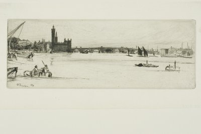 Die alte Westminster-Brücke von James Abbott McNeill Whistler