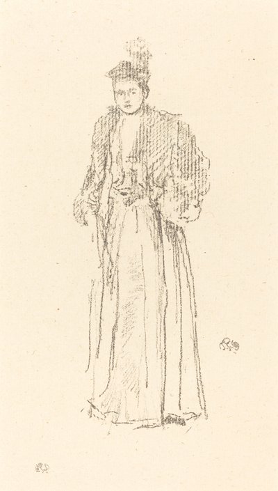 Porträtstudie: Miss Charlotte R. Williams von James Abbott McNeill Whistler