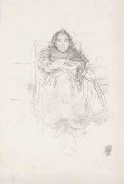 Porträtstudie: Mrs. Philip, Nr. 3 von James Abbott McNeill Whistler