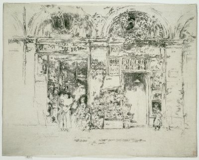 Sonnenblumen, Marché St Germain, Paris von James Abbott McNeill Whistler