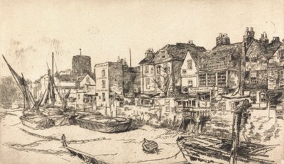Die Adam und Eva Taverne, Old Chelsea von James Abbott McNeill Whistler
