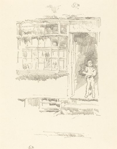 Der Barbierladen in den Stallungen von James Abbott McNeill Whistler