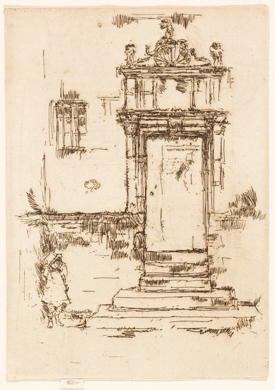 Die Tür der Kapelle, Montrésor von James McNeill Whistler