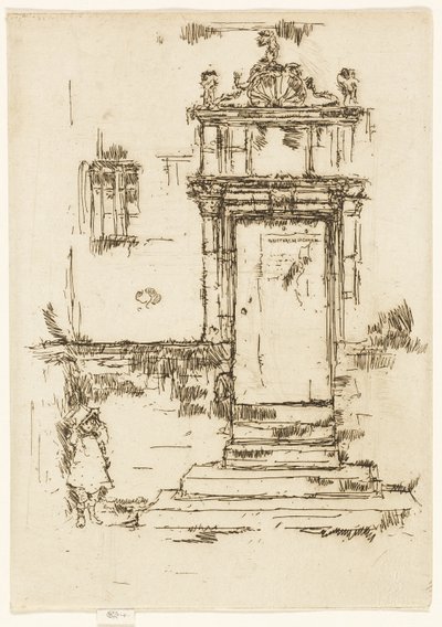 Die Tür der Kapelle, Montrésor von James Abbott McNeill Whistler