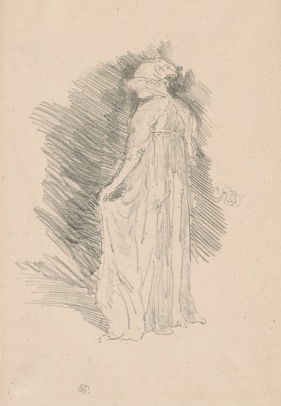 Die drapierte Figur, Rückansicht von James Abbott McNeill Whistler