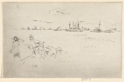 Die Flotte: Monitore, aus dem Jubiläumssatz von James Abbott McNeill Whistler