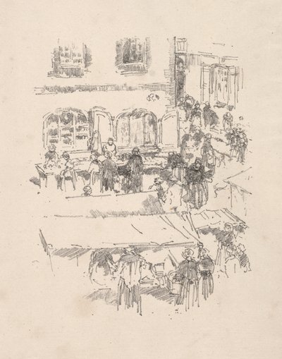 Der Marktplatz, Vitre von James McNeill Whistler