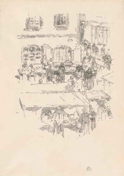 Der Marktplatz, Vitré von James Abbott McNeill Whistler