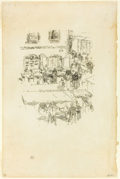 Der Marktplatz, Vitré von James McNeill Whistler
