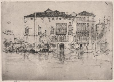 Die Paläste, aus der ersten Venedig-Serie von James Abbott McNeill Whistler