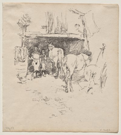 Der Hof des Schmieds von James McNeill Whistler