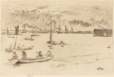 Die Themse in Richtung Erith von James McNeill Whistler