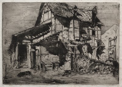 Zwölf Radierungen aus der Natur: Das unsichere Mietshaus von James McNeill Whistler