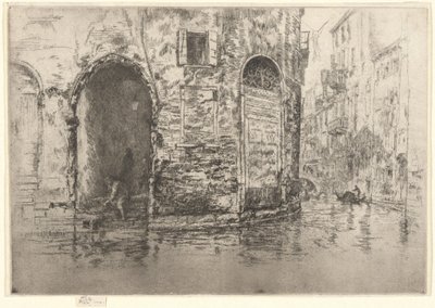 Zwei Türöffnungen, aus der Ersten Venedig-Serie (Venedig, Eine Serie von zwölf Radierungen) von James McNeill Whistler