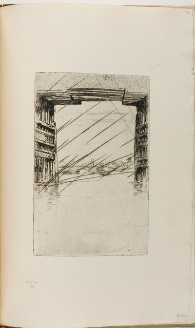 Unter der alten Battersea-Brücke von James Abbott McNeill Whistler
