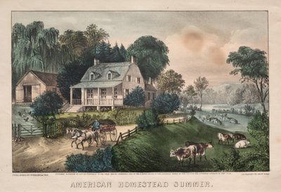 Amerikanische Heimstätte, Sommer, 1869 von James Merritt Ives