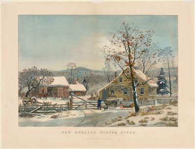 Winterlandschaft in Neuengland, 1861 von James Merritt Ives
