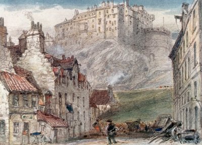 Edinburgh Castle vom Grass Market von James Orrock